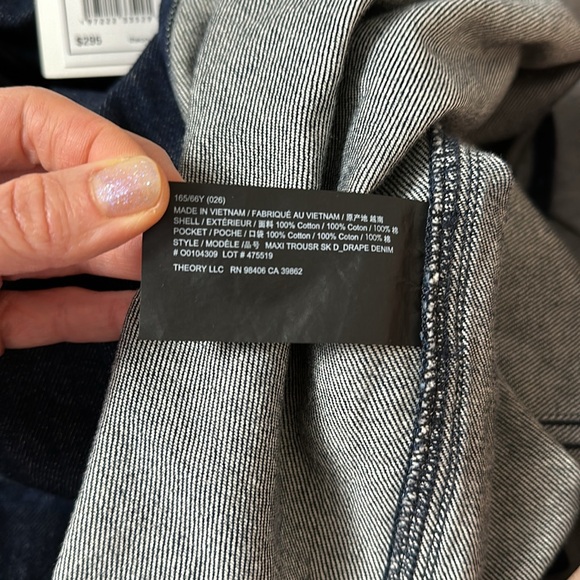 Theory Maxi Denim Skirt NWT - Picture 10 of 10